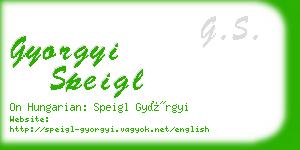 gyorgyi speigl business card